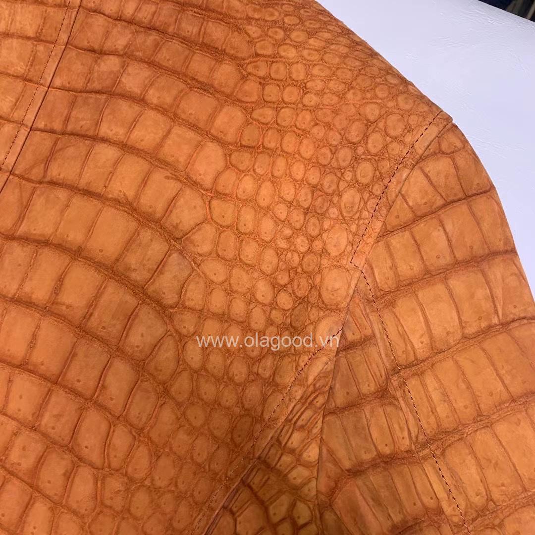 Áo vest da cá sấu nubuck - VE013S - Hình ảnh 13