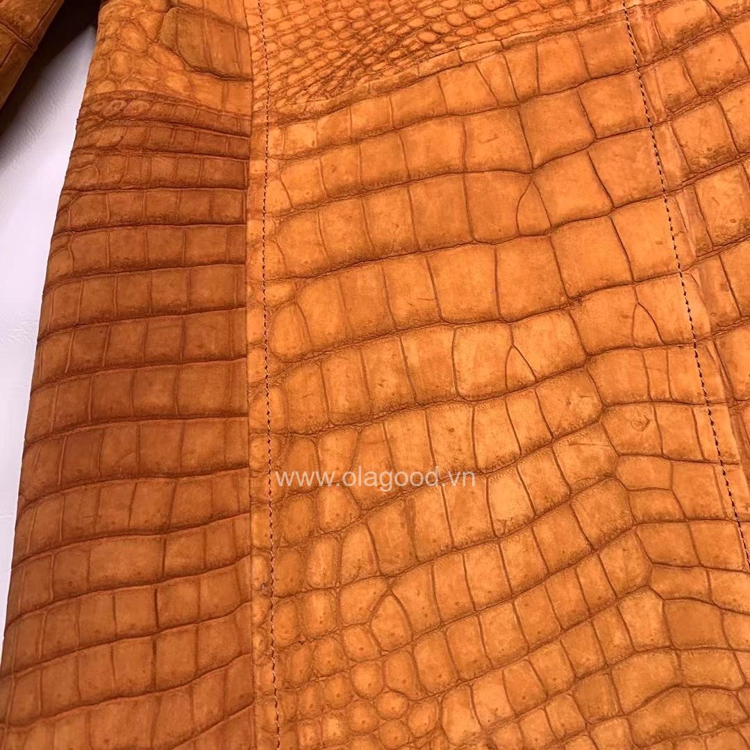 Áo vest da cá sấu nubuck - VE013S - Hình ảnh 14