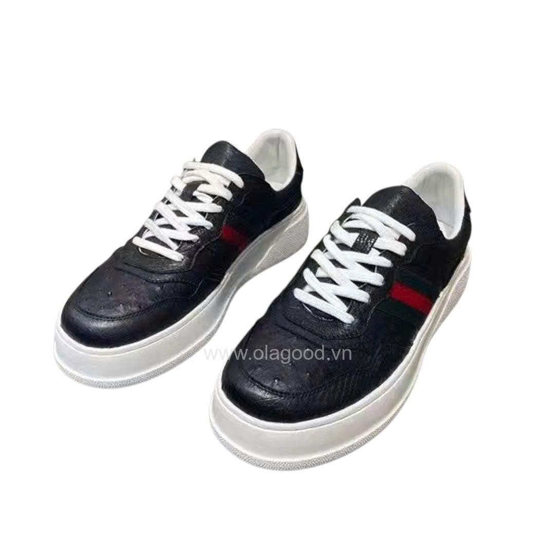 Giày nam sneaker da đà điểu - GTT0115D - Hình ảnh 5
