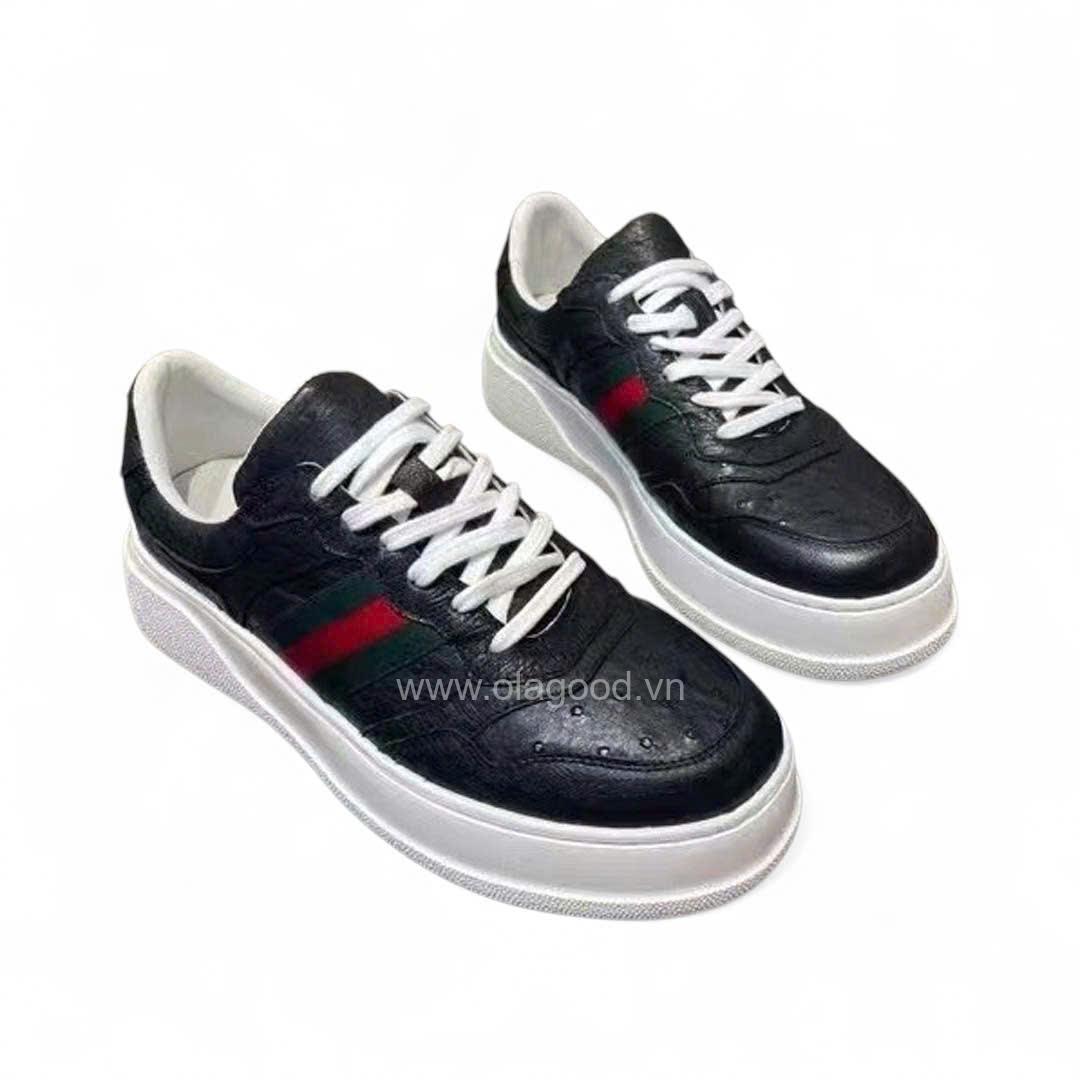 Giày nam sneaker da đà điểu - GTT0115D - Hình ảnh 3