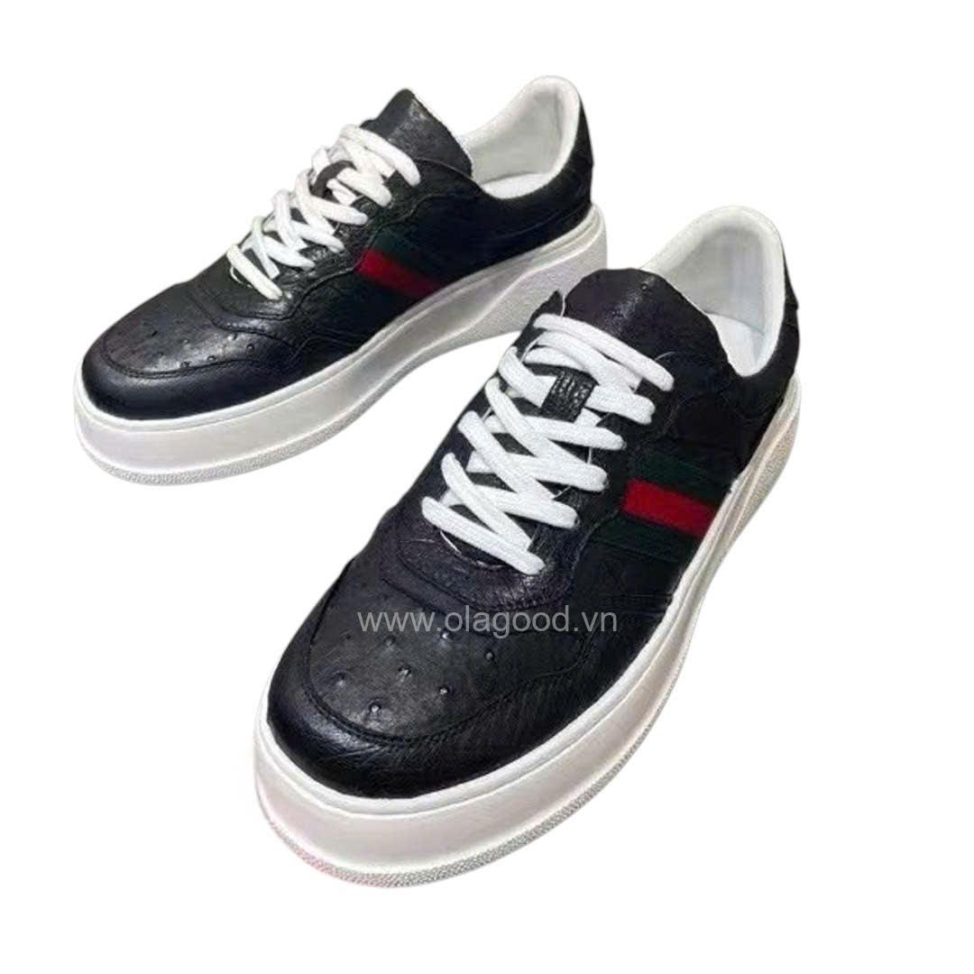 Giày nam sneaker da đà điểu - GTT0115D - Hình ảnh 4