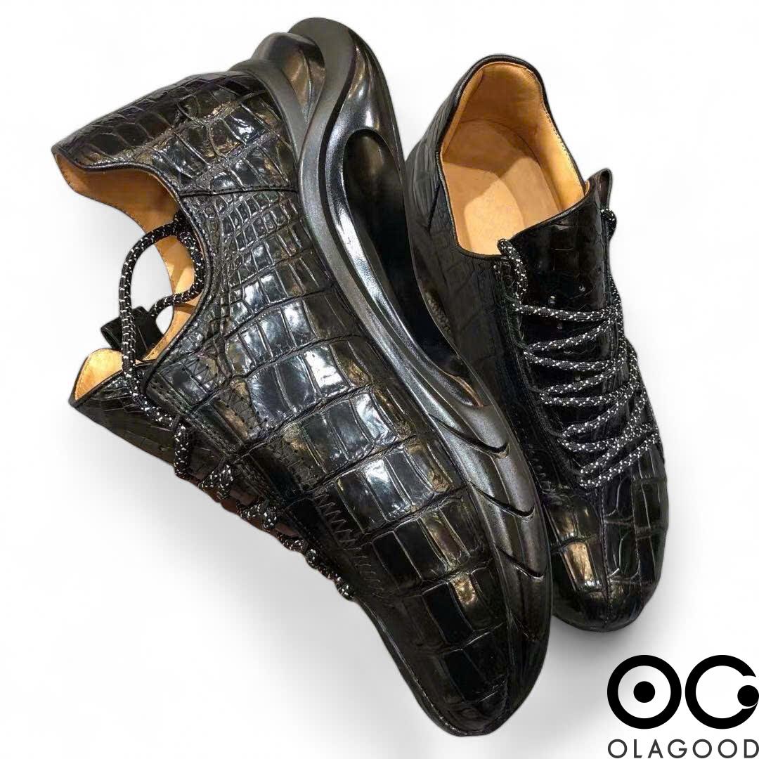Giày nam thể thao da cá sấu nhập khẩu - GTT0128S - Hình ảnh 7