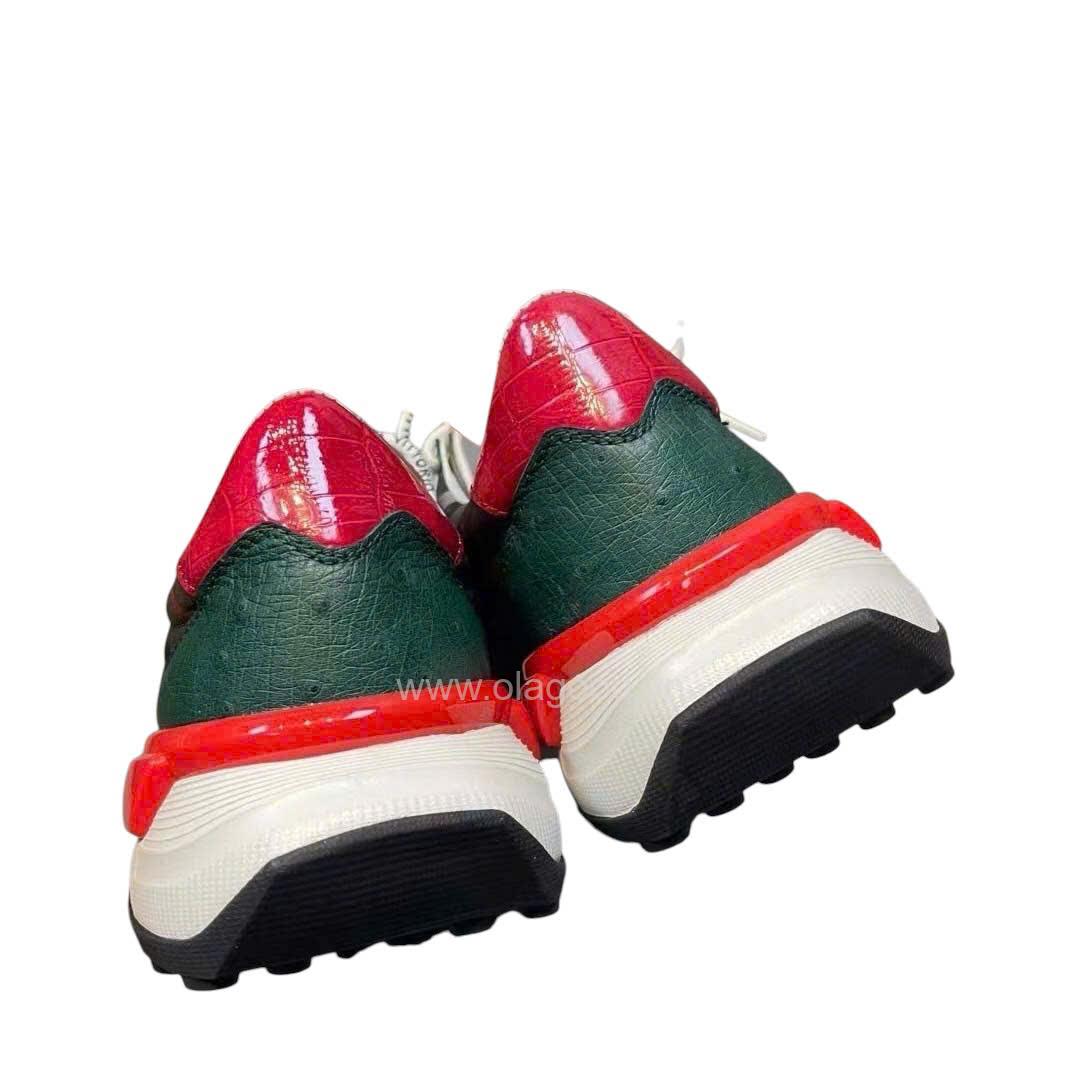 Giày nam thể thao sneaker da đà điểu - GTT0111D - Hình ảnh 11