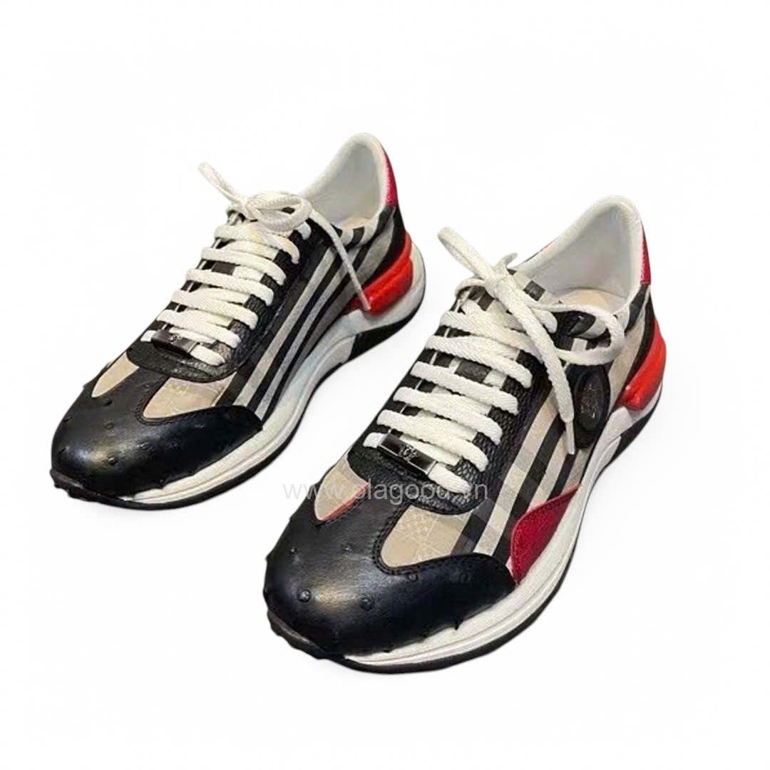 Giày nam thể thao sneaker da đà điểu - GTT0111D - Hình ảnh 13