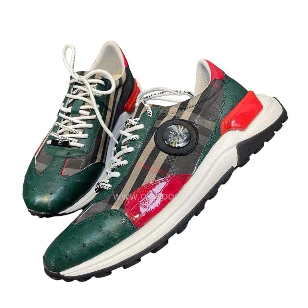 Giày nam thể thao sneaker da đà điểu - GTT0111D - Hình ảnh 8