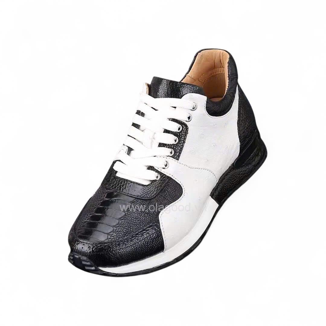 Giày sneaker nam da đà điểu - GTT0116D - Hình ảnh 6