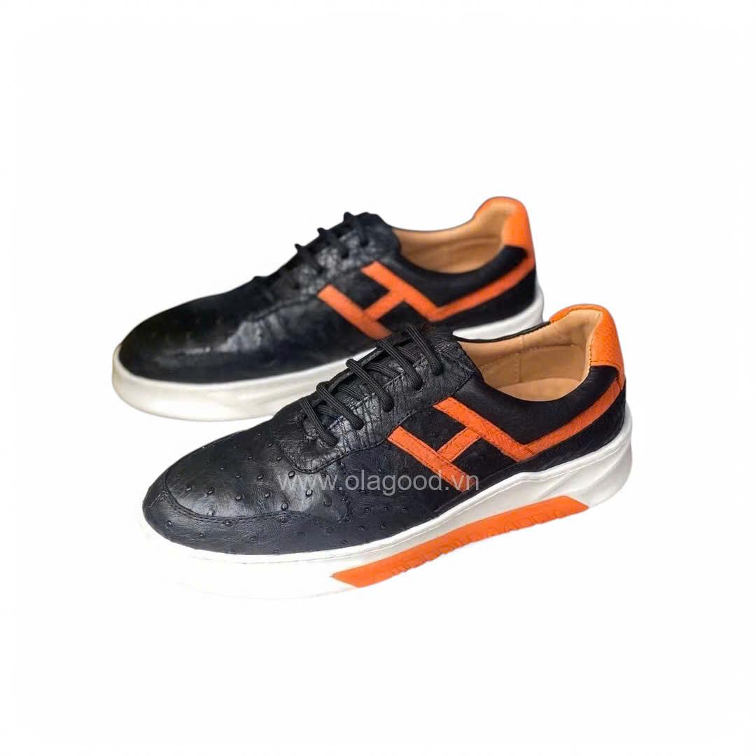 Giày thể thao sneaker da đà điểu - GTT017D - Hình ảnh 4