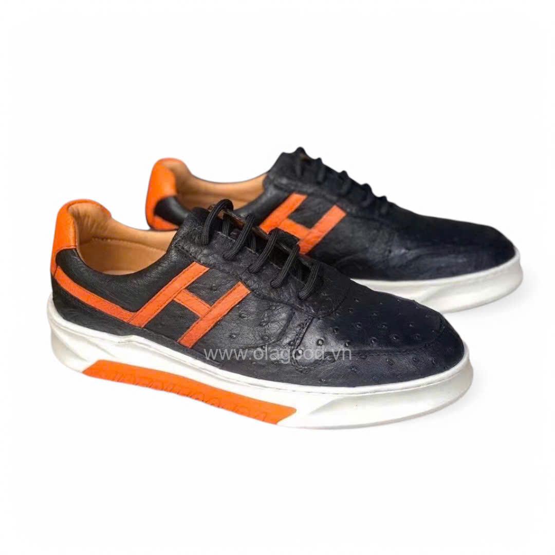 Giày thể thao sneaker da đà điểu - GTT017D - Hình ảnh 3