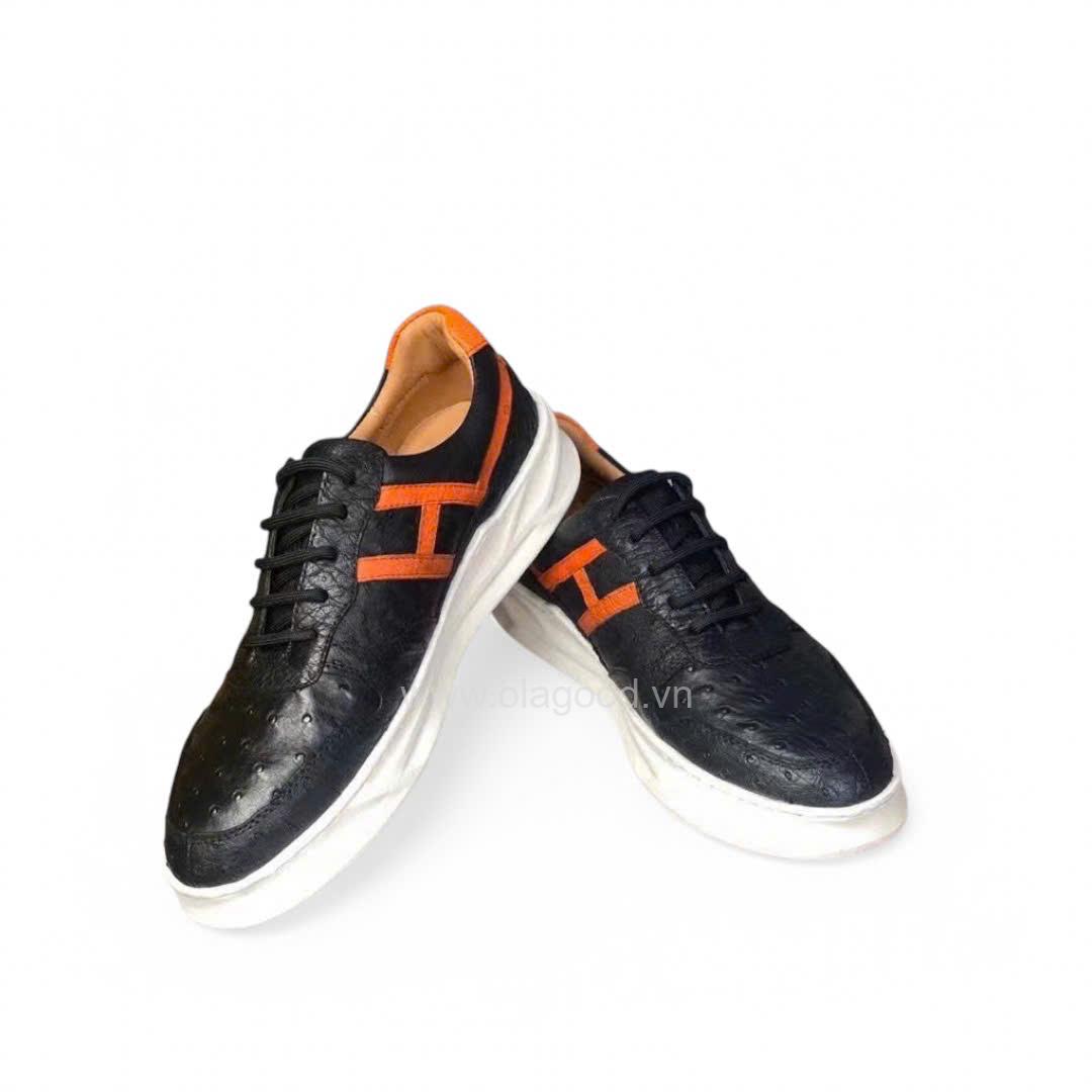 Giày thể thao sneaker da đà điểu - GTT017D - Hình ảnh 5