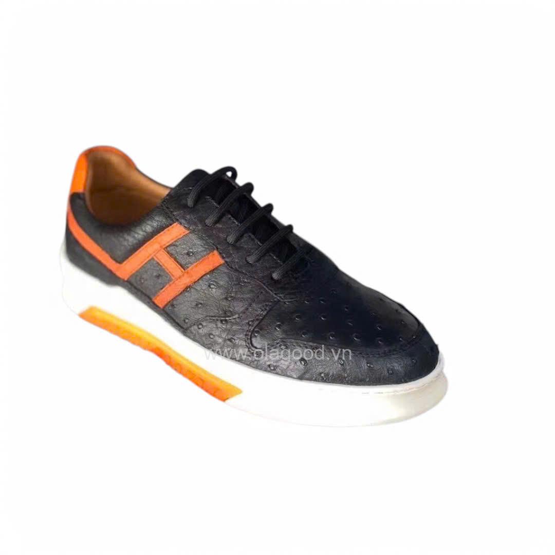 Giày thể thao sneaker da đà điểu - GTT017D - Hình ảnh 6