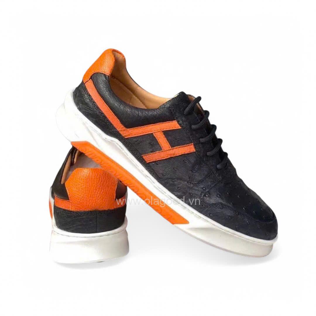 Giày thể thao sneaker da đà điểu - GTT017D - Hình ảnh 7