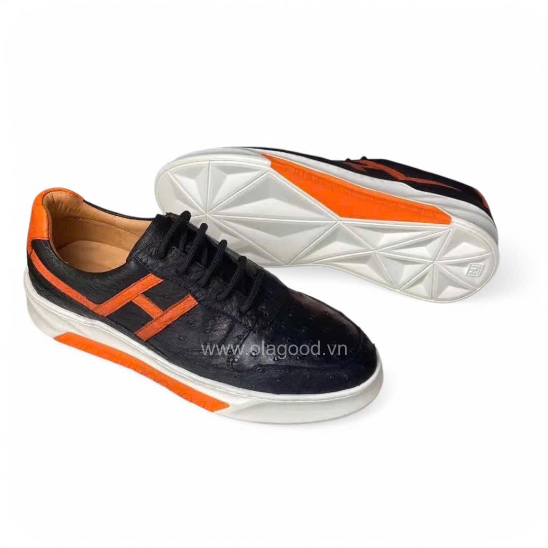 Giày thể thao sneaker da đà điểu - GTT017D - Hình ảnh 8