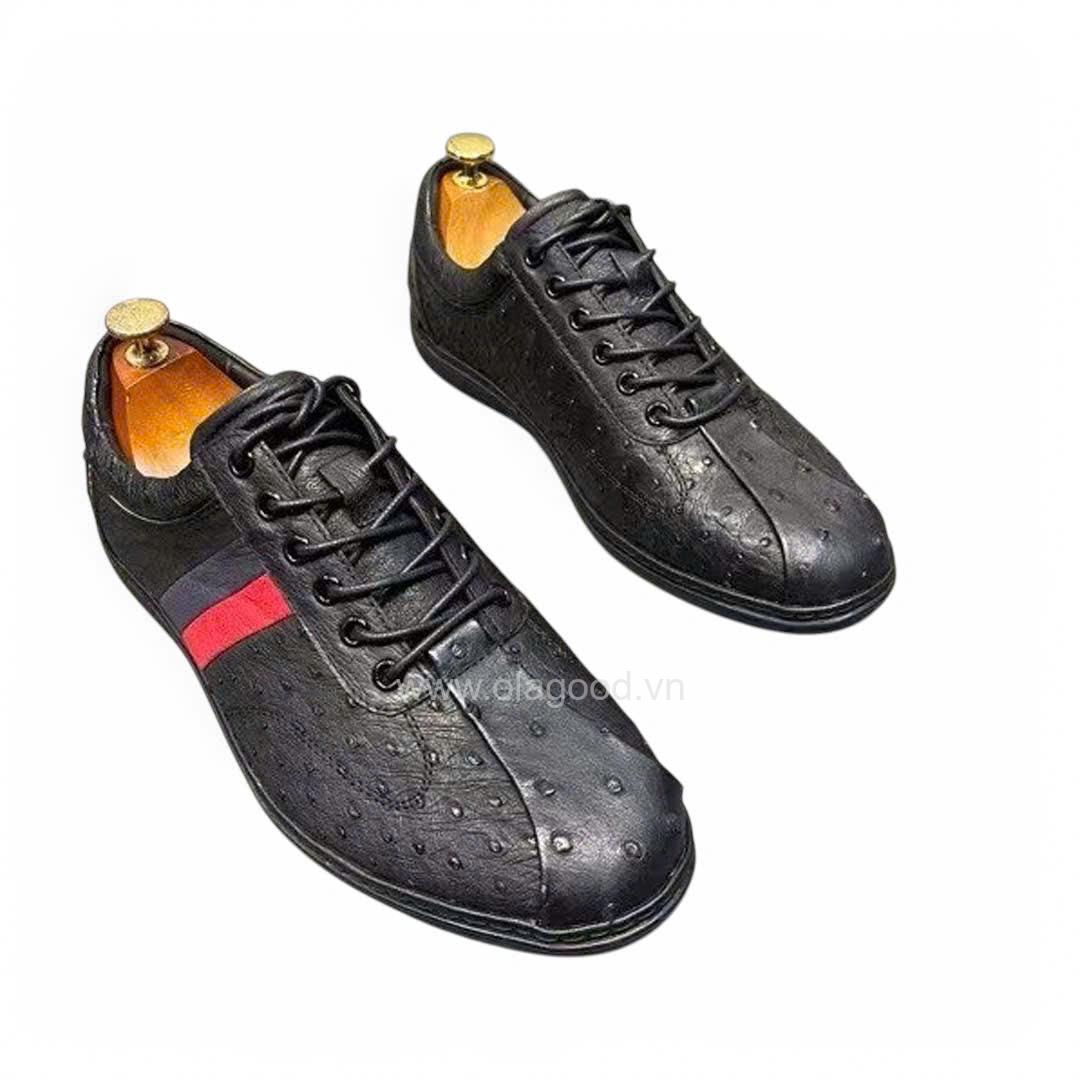 Giày thể thao sneaker nam da đà điểu - GTT019D - Hình ảnh 4