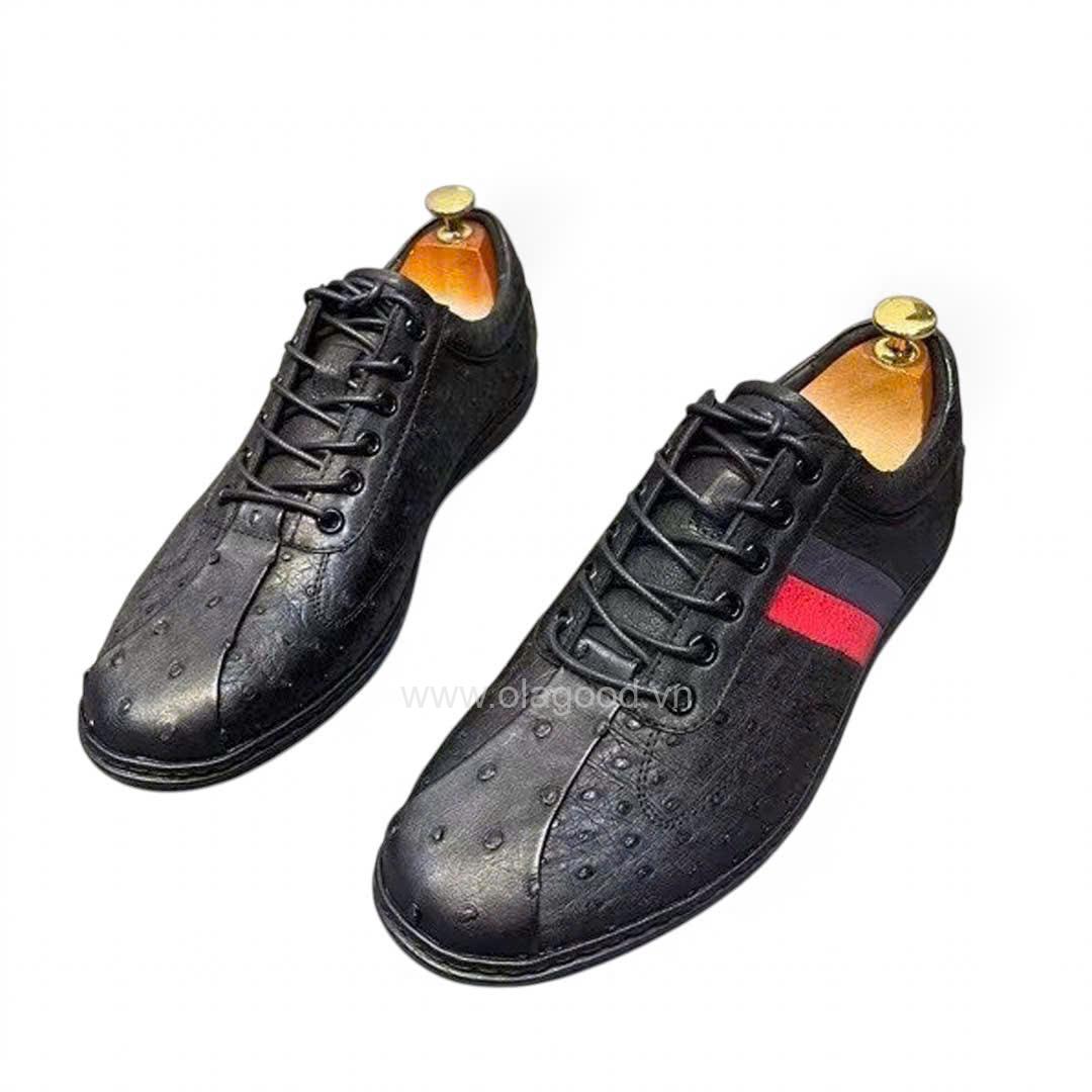 Giày thể thao sneaker nam da đà điểu - GTT019D