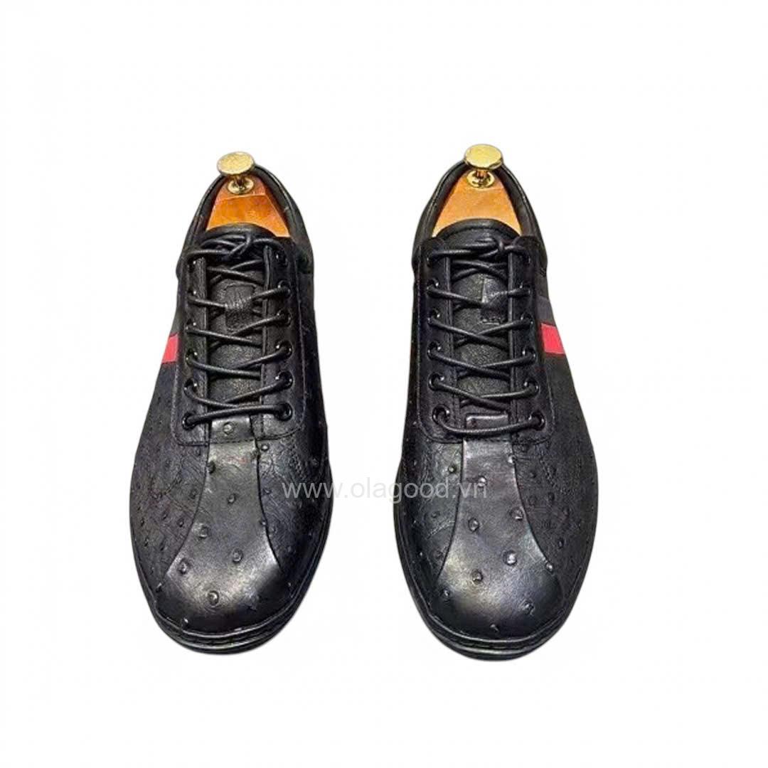 Giày thể thao sneaker nam da đà điểu - GTT019D - Hình ảnh 3