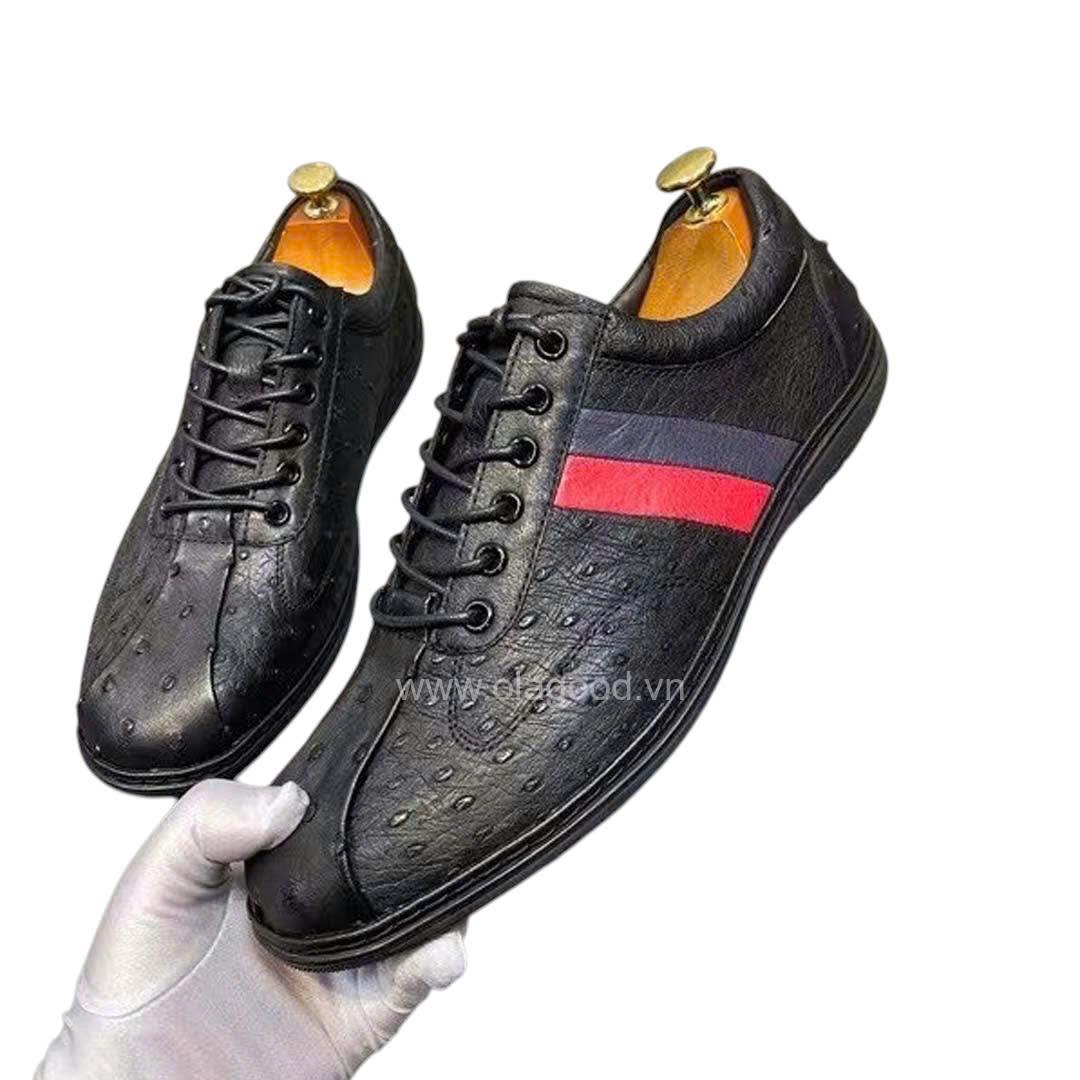 Giày thể thao sneaker nam da đà điểu - GTT019D - Hình ảnh 6