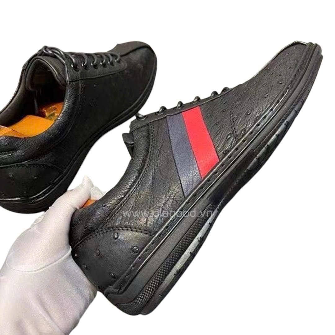 Giày thể thao sneaker nam da đà điểu - GTT019D - Hình ảnh 8