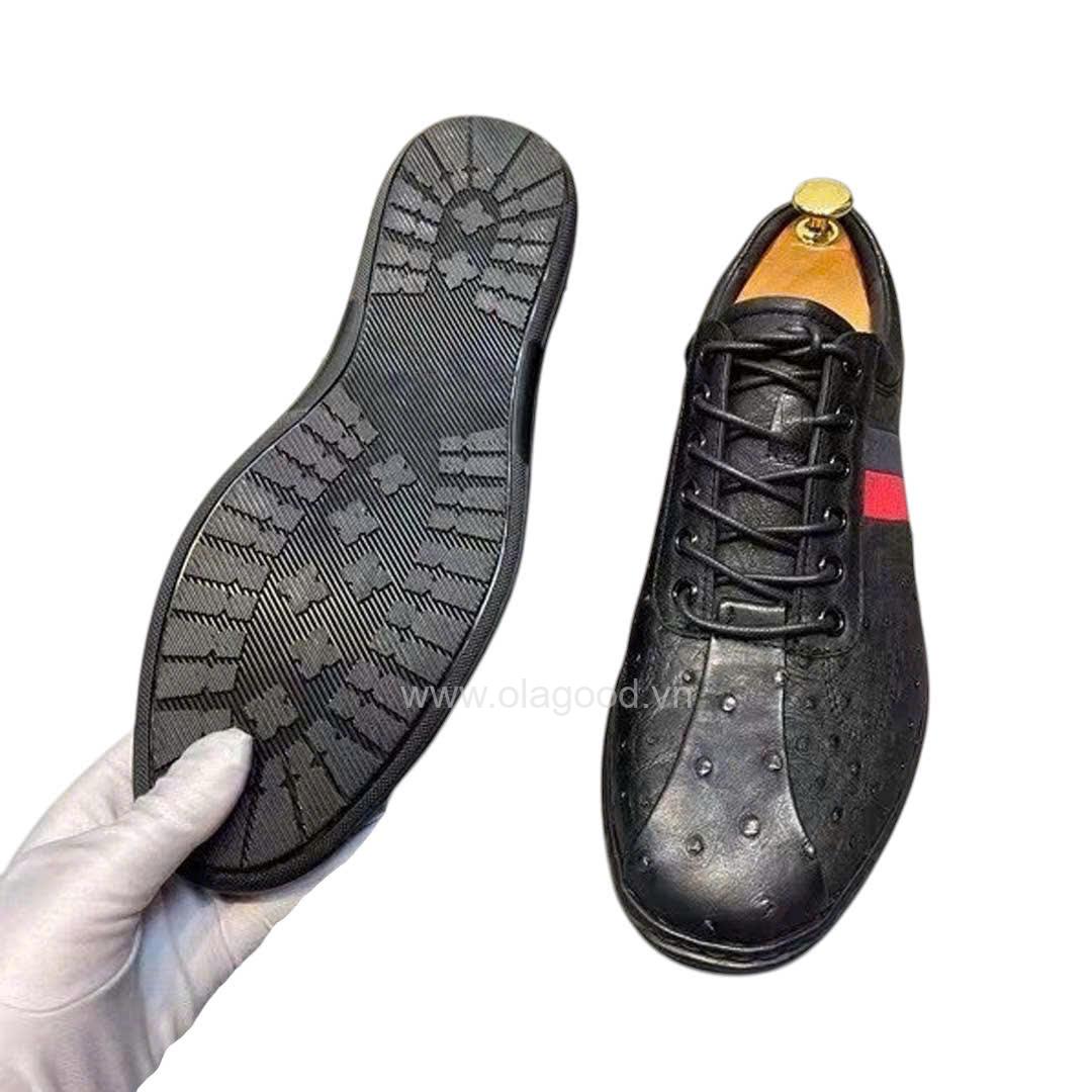 Giày thể thao sneaker nam da đà điểu - GTT019D - Hình ảnh 9