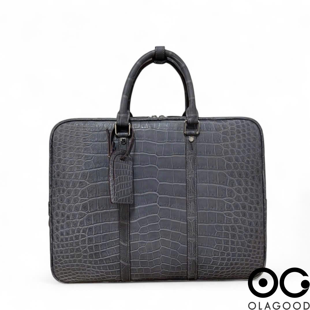 Túi xách công sở nam da cá sấu - CLT0116S - Hình ảnh 3