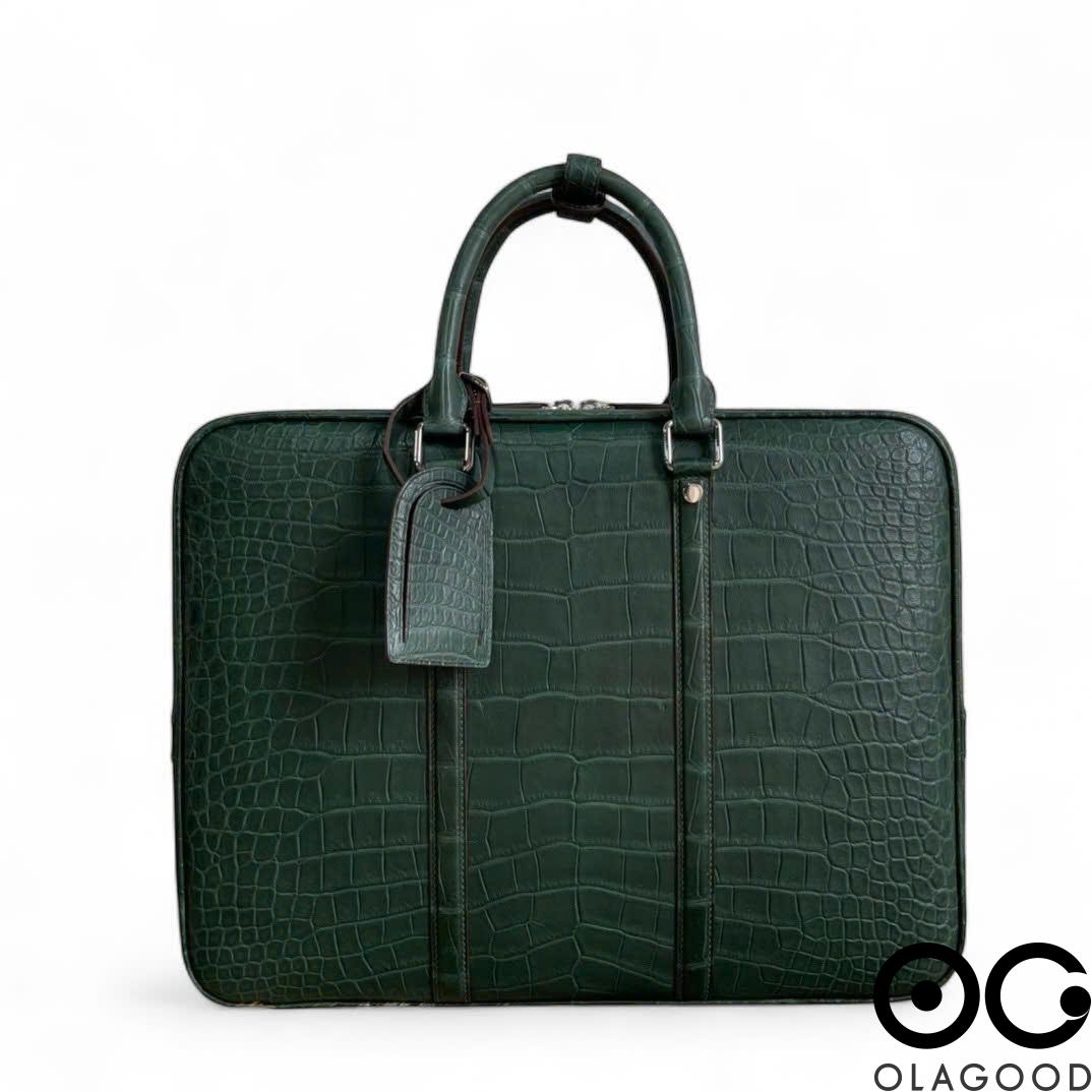Túi xách công sở nam da cá sấu - CLT0116S - Hình ảnh 4