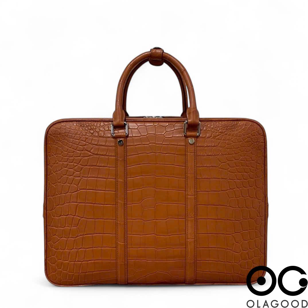 Túi xách công sở nam da cá sấu - CLT0116S - Hình ảnh 6