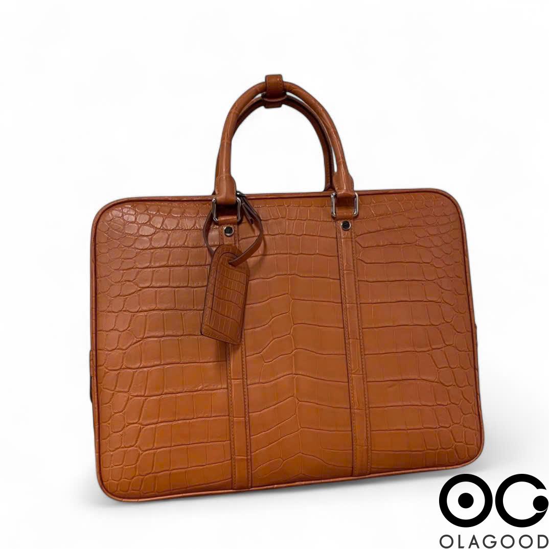 Túi xách công sở nam da cá sấu - CLT0116S - Hình ảnh 7