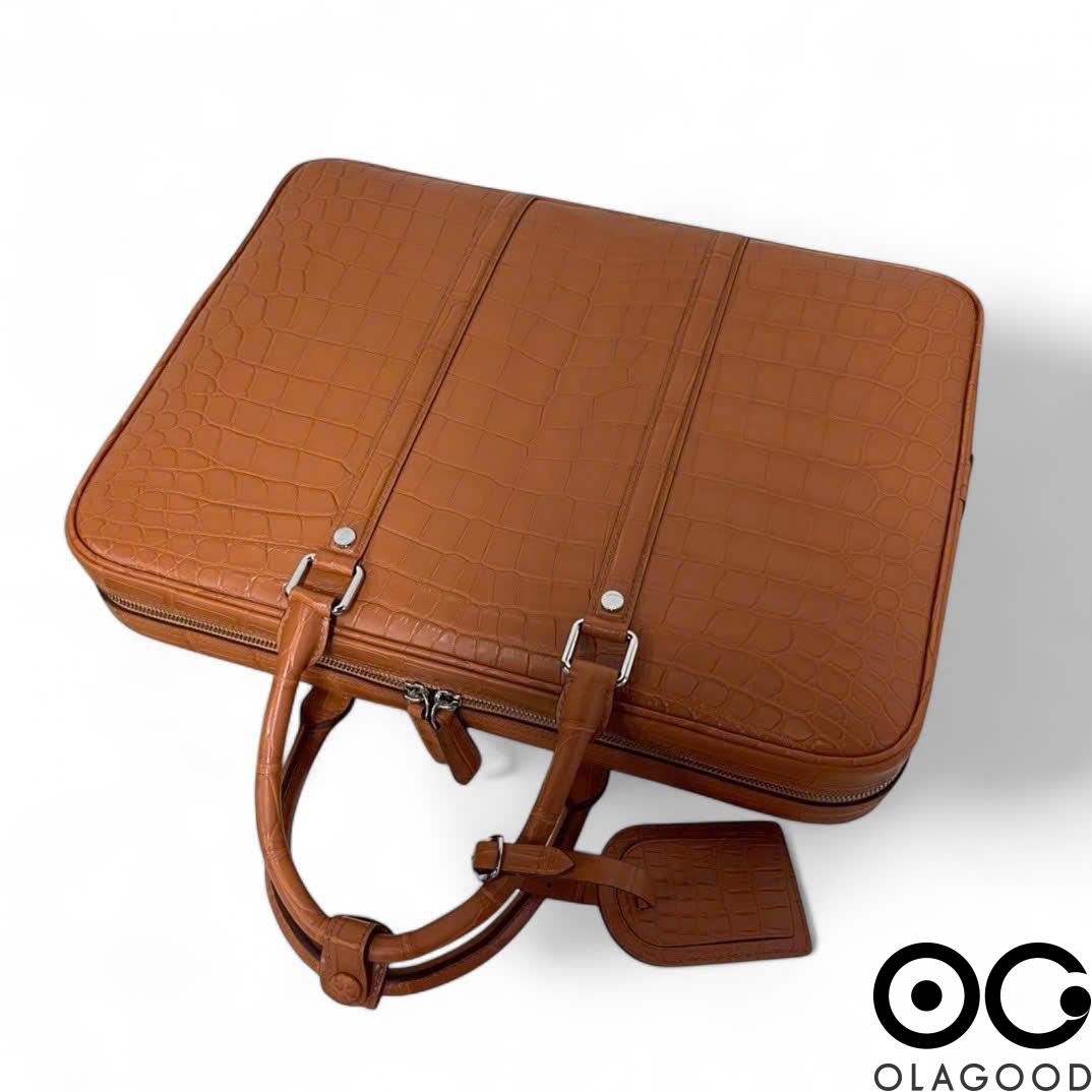 Túi xách công sở nam da cá sấu - CLT0116S - Hình ảnh 8