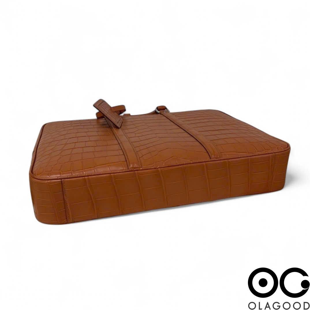 Túi xách công sở nam da cá sấu - CLT0116S - Hình ảnh 10