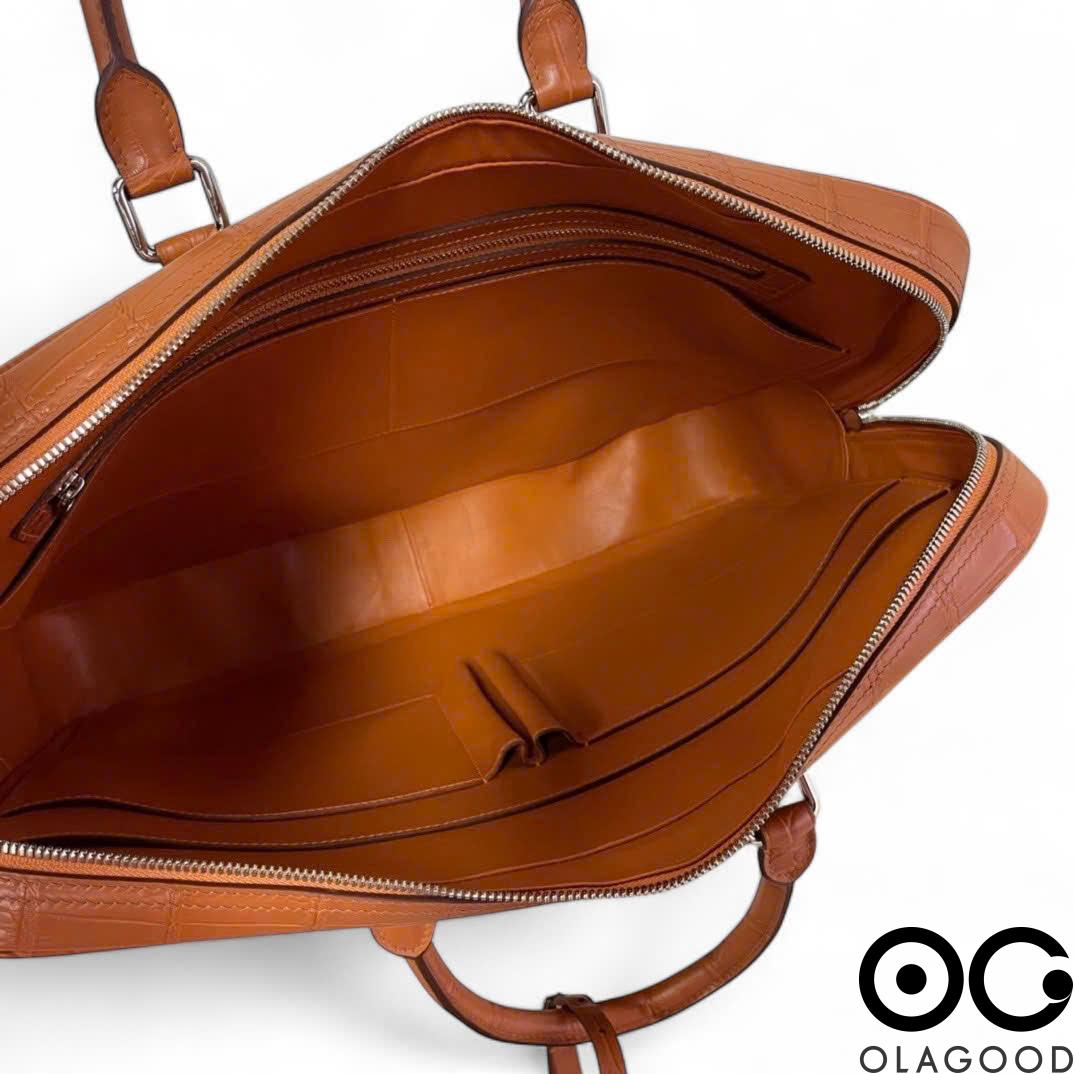 Túi xách công sở nam da cá sấu - CLT0116S - Hình ảnh 12