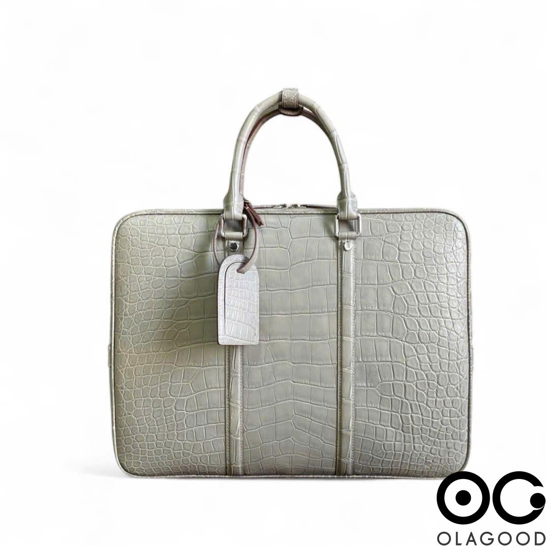 Túi xách công sở nam da cá sấu - CLT0116S - Hình ảnh 5