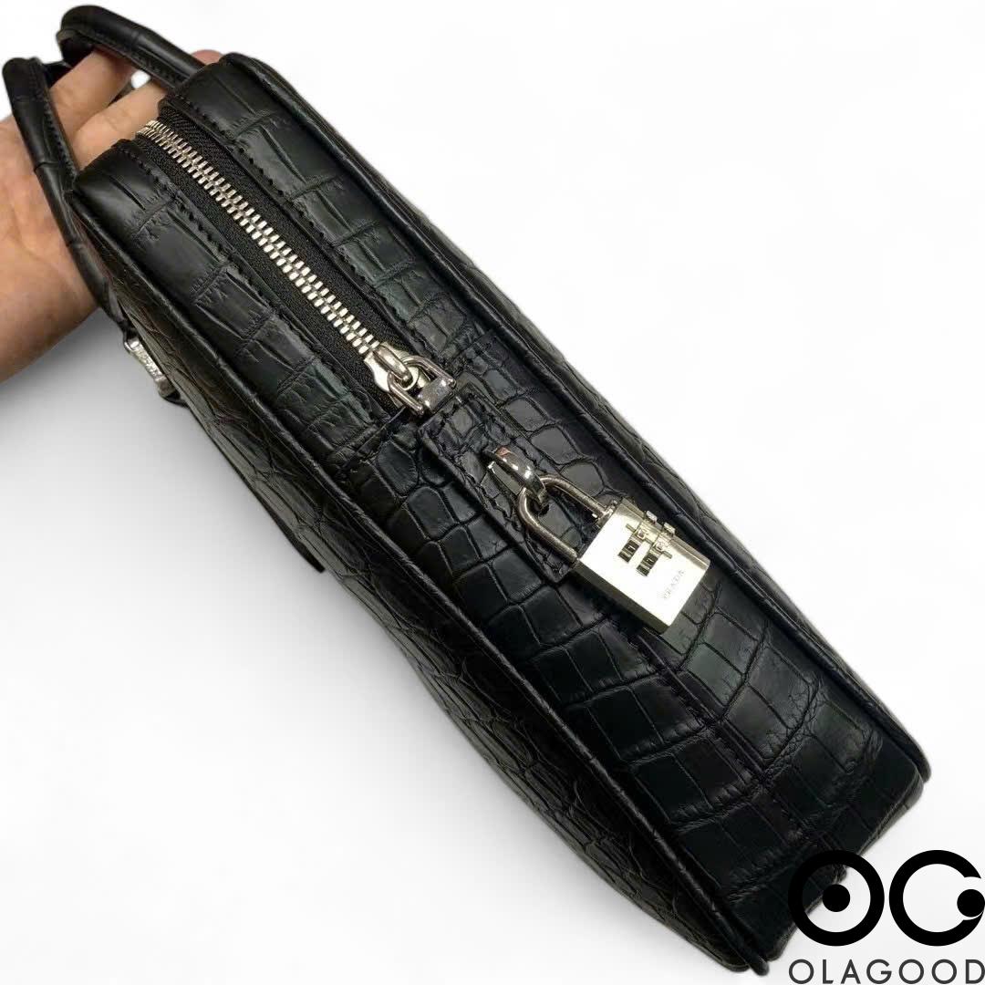 Túi xách nam công sở da cá sấu - CLT0115S - Hình ảnh 6