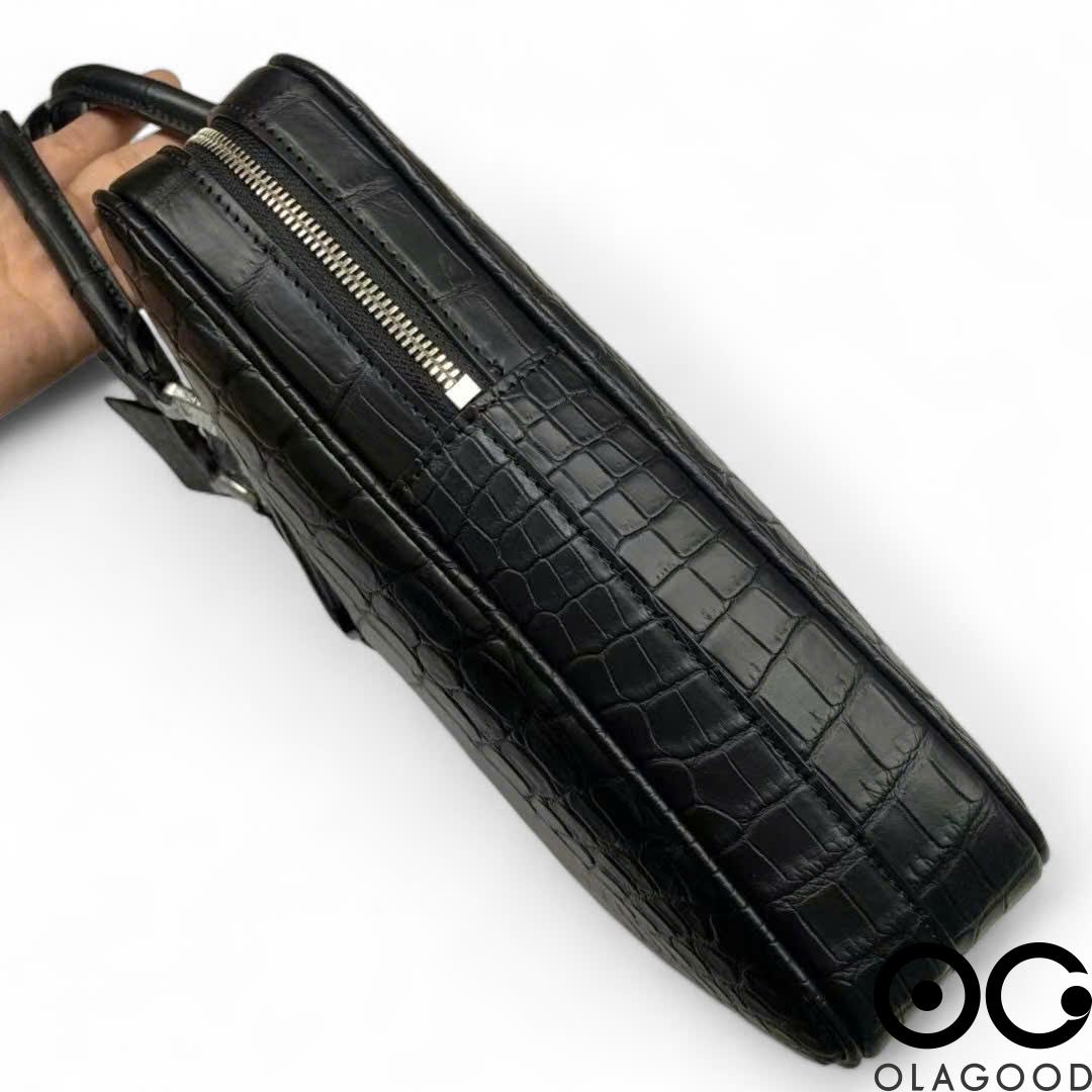 Túi xách nam công sở da cá sấu - CLT0115S - Hình ảnh 7