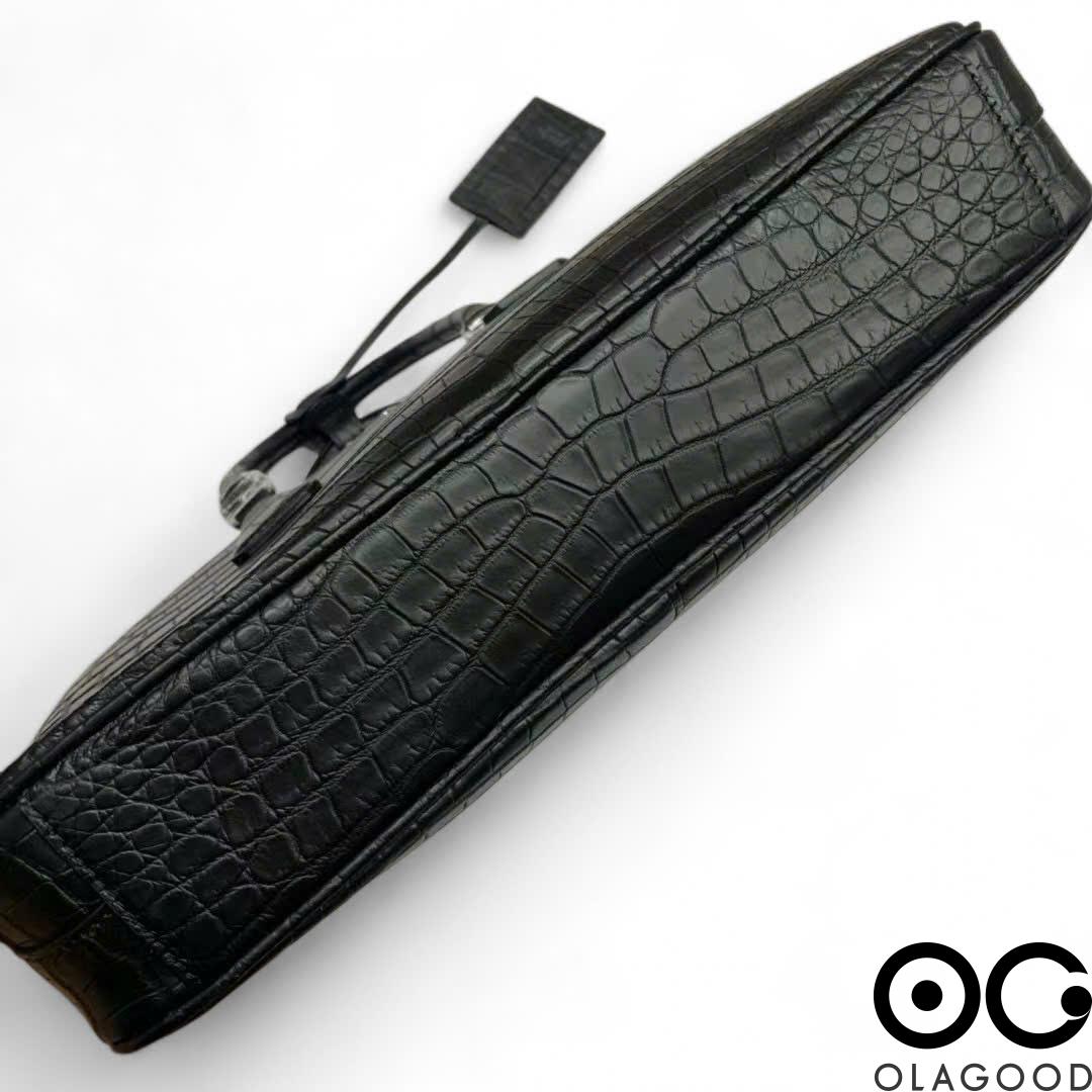 Túi xách nam công sở da cá sấu - CLT0115S - Hình ảnh 8