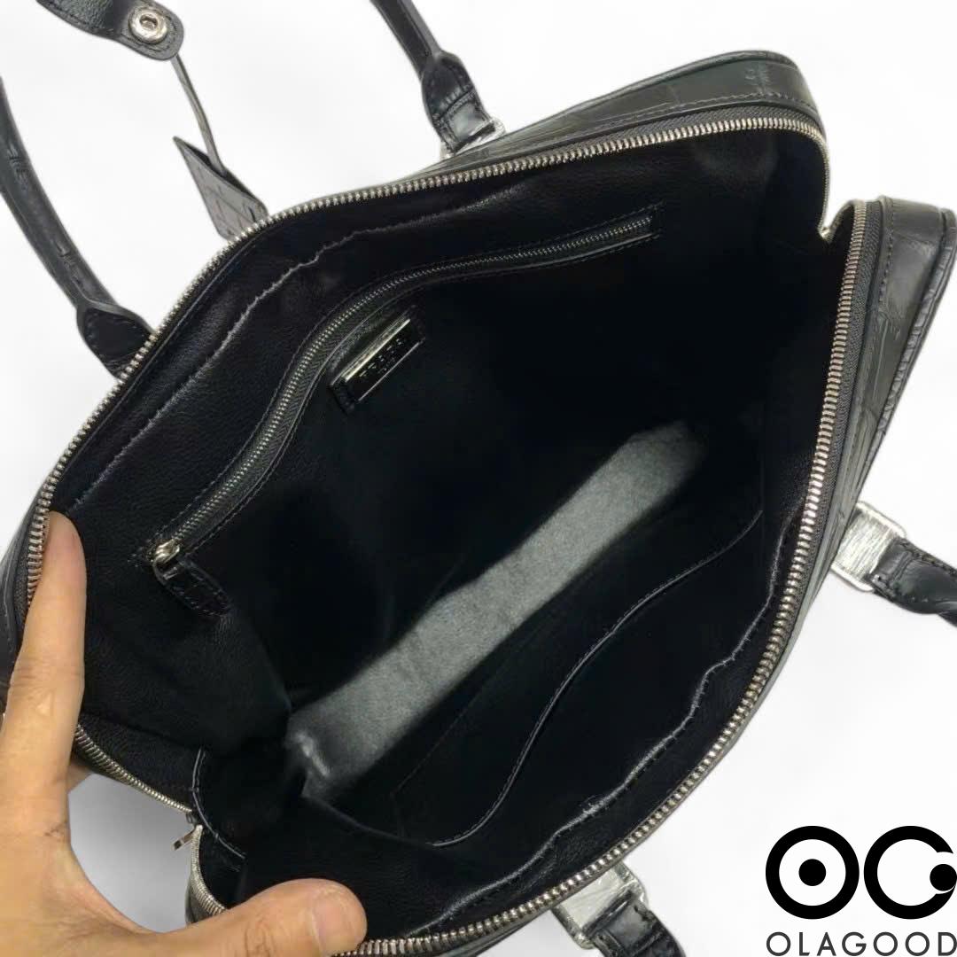 Túi xách nam công sở da cá sấu - CLT0115S - Hình ảnh 9