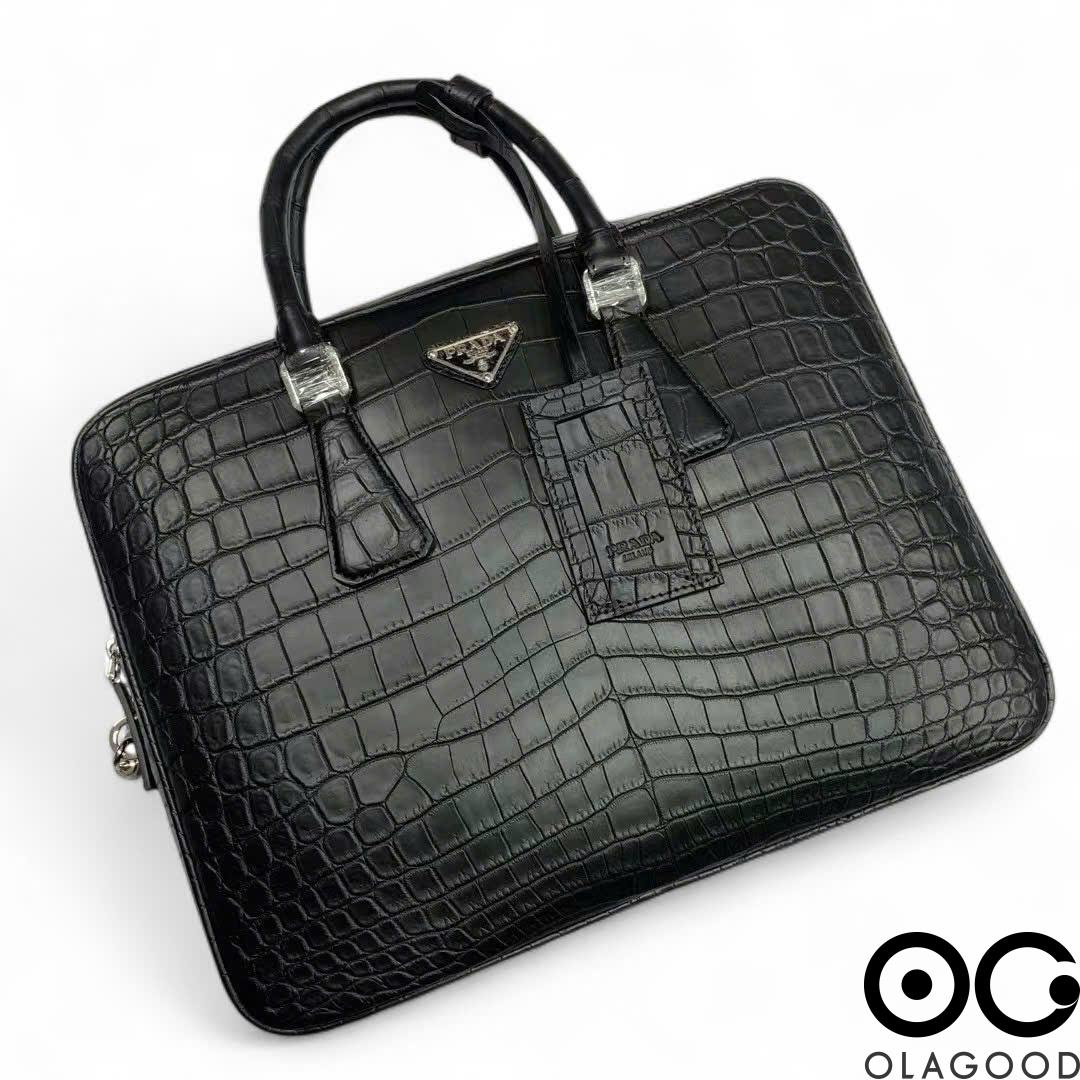 Túi xách nam công sở da cá sấu - CLT0115S - Hình ảnh 4