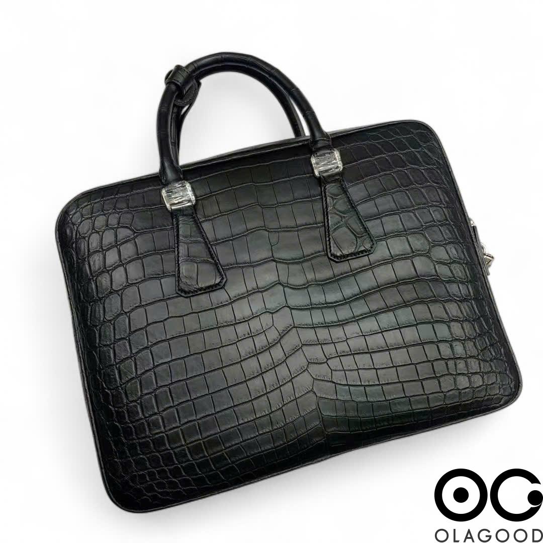 Túi xách nam công sở da cá sấu - CLT0115S - Hình ảnh 5