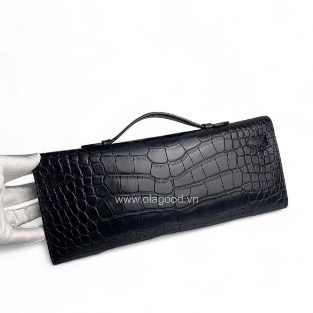 Túi xách tay kelly cut da cá sấu mỹ - TXN0292S - Hình ảnh 4