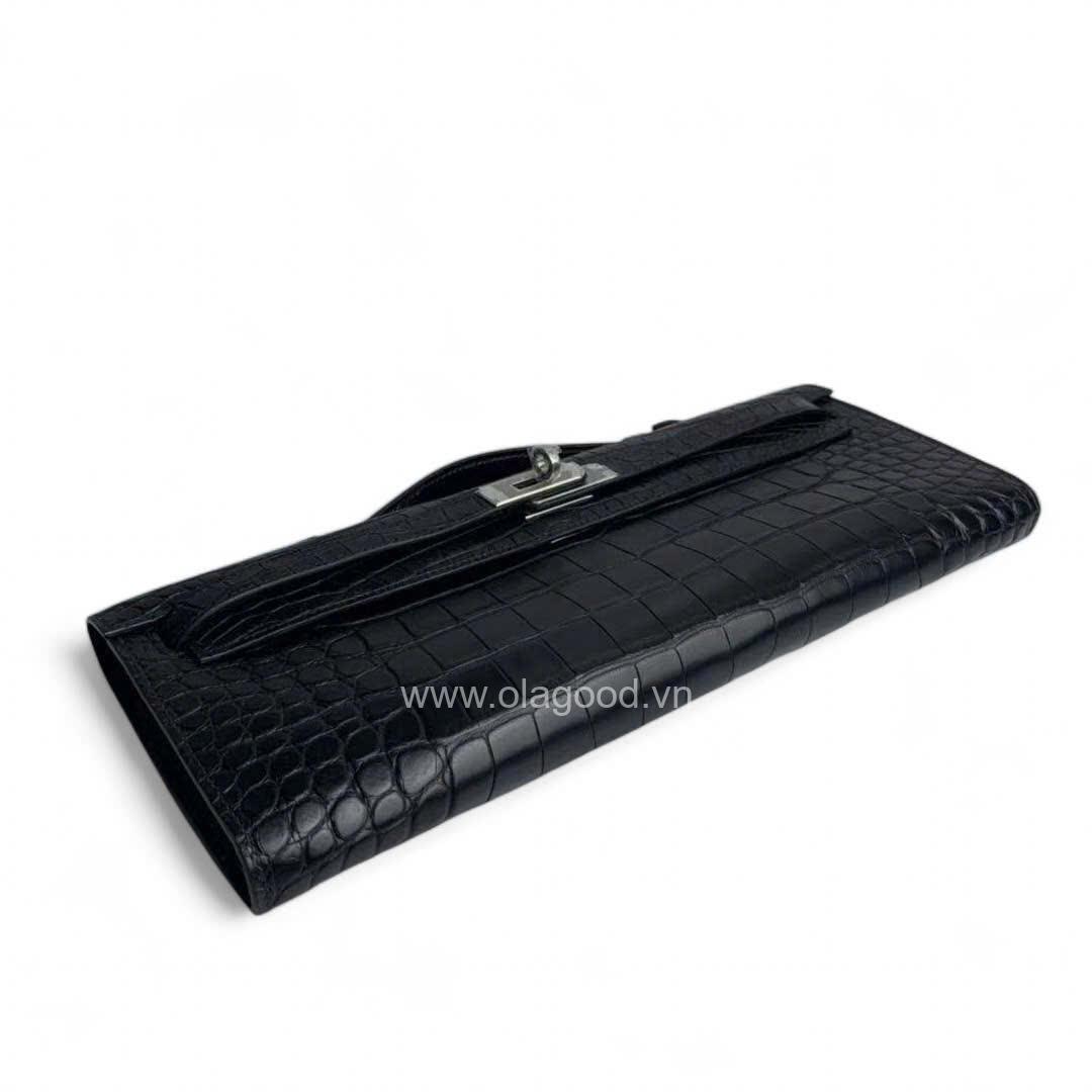 Túi xách tay kelly cut da cá sấu mỹ - TXN0292S - Hình ảnh 6