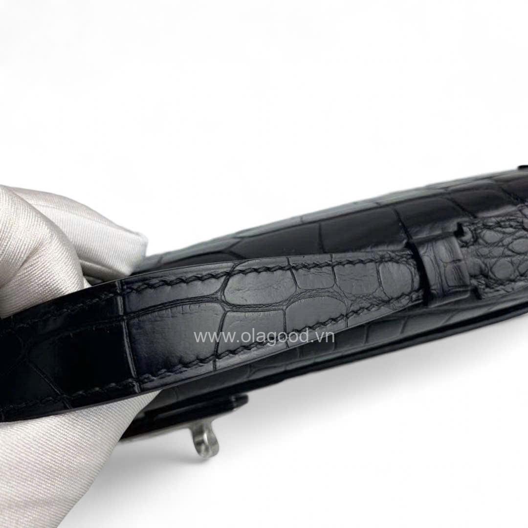 Túi xách tay kelly cut da cá sấu mỹ - TXN0292S - Hình ảnh 8