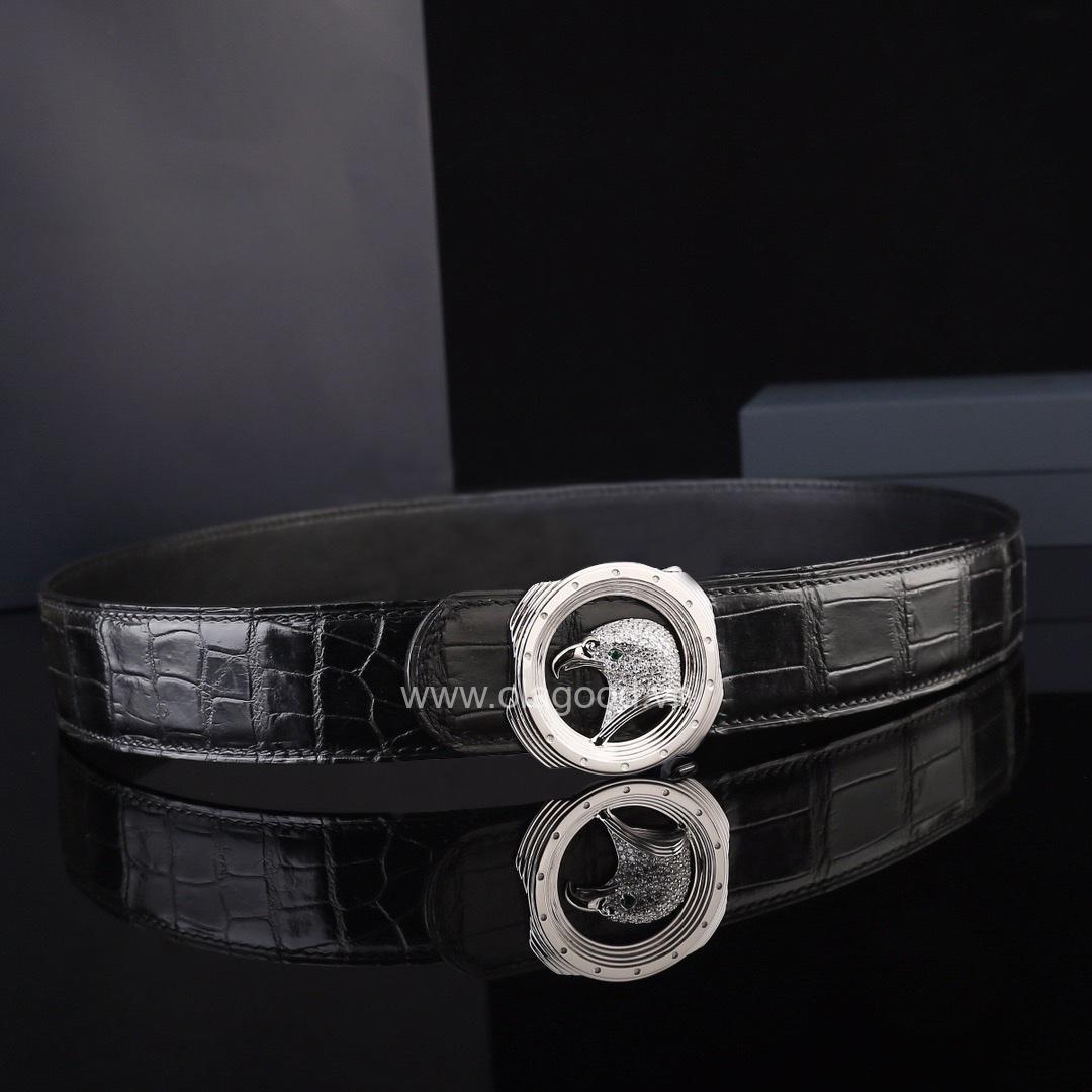 Dây nịt da cá sấu xịn - Khóa bạc Ý S925 - TLB0137S - Hình ảnh 4