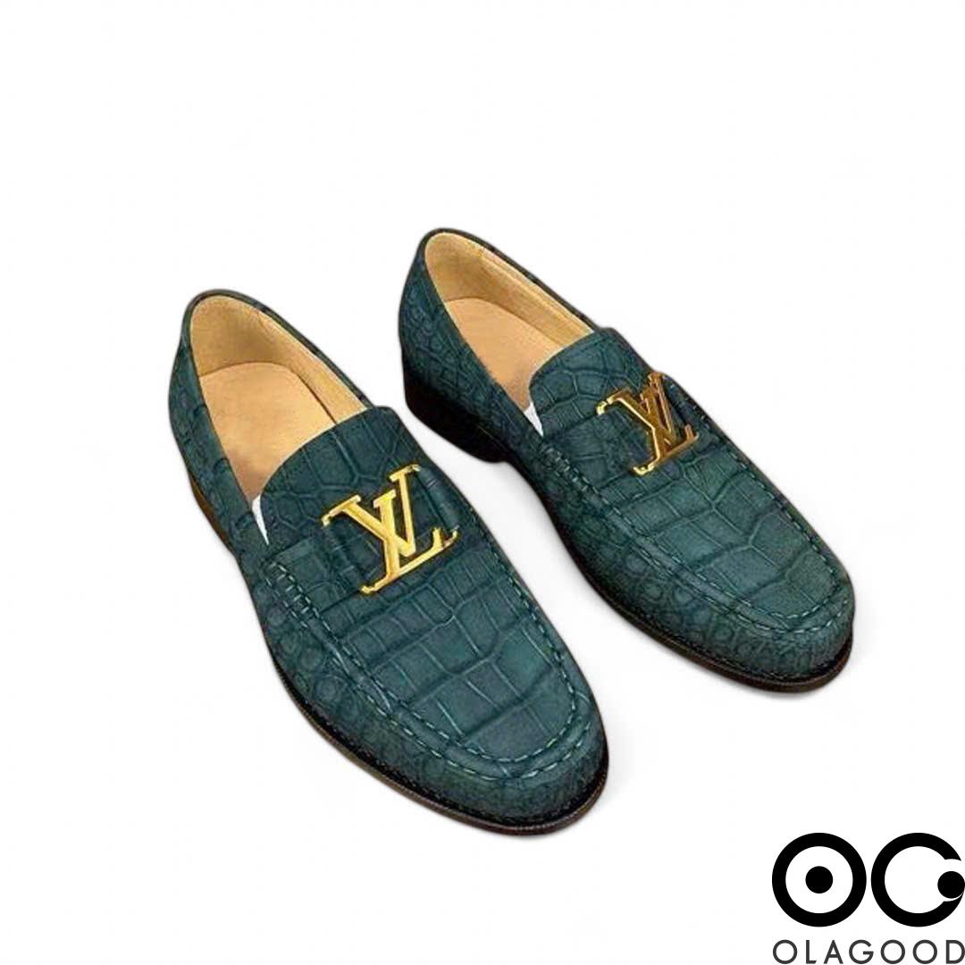 Giày LV da cá sấu Nubuck - GGY0110S - Hình ảnh 5