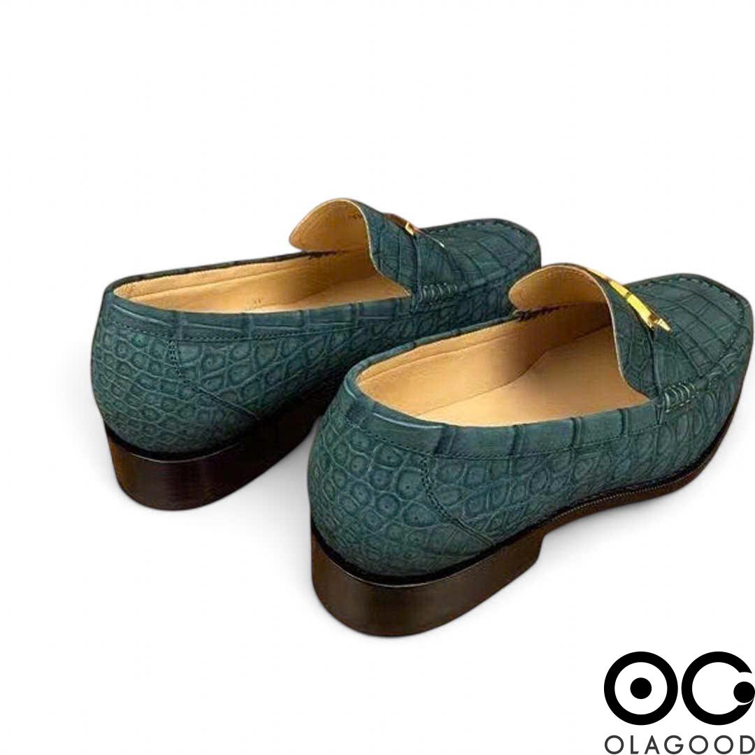 Giày LV da cá sấu Nubuck - GGY0110S - Hình ảnh 8