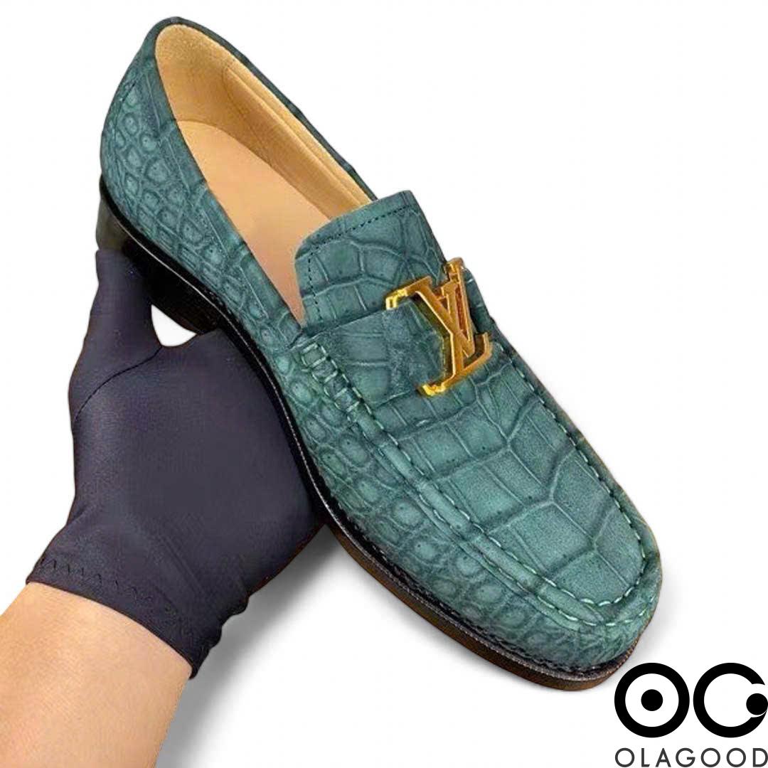 Giày LV da cá sấu Nubuck - GGY0110S - Hình ảnh 6