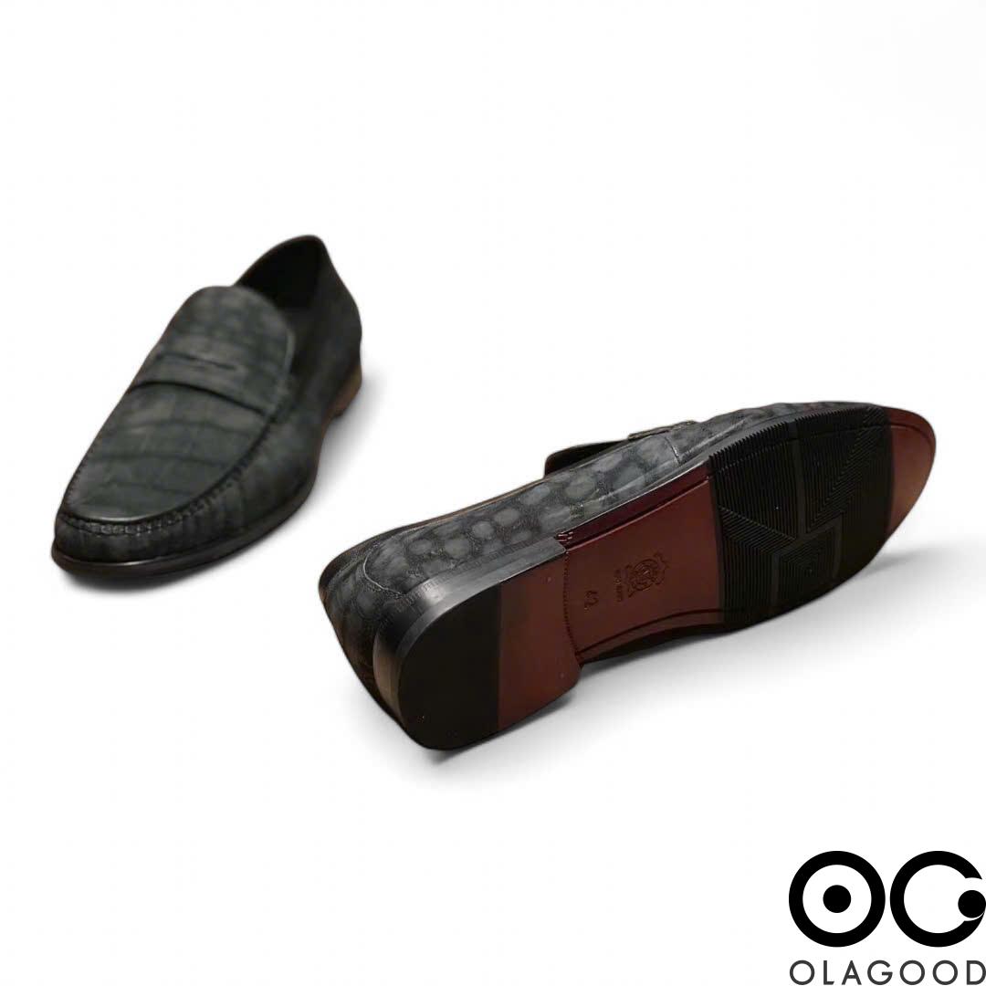 Giày lười cá sấu Nubuck - GGY0115S - Hình ảnh 6