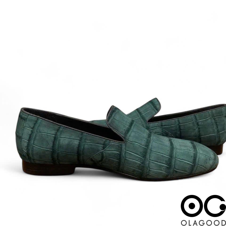 Giày lười da cá sấu Nubuck - GGY0111S - Hình ảnh 5