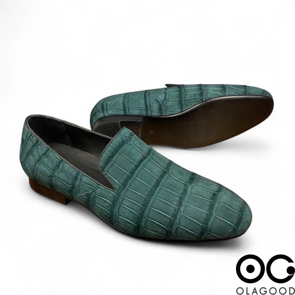 Giày lười da cá sấu Nubuck - GGY0111S - Hình ảnh 6