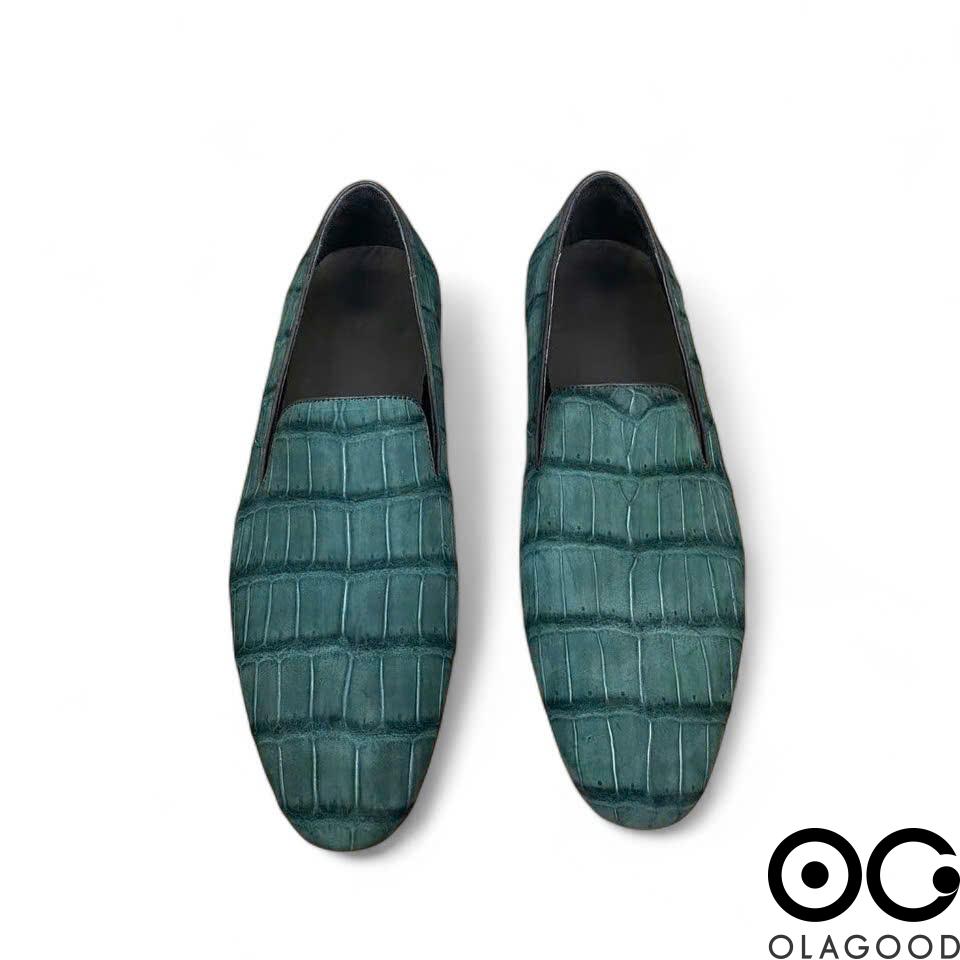 Giày lười da cá sấu Nubuck - GGY0111S - Hình ảnh 4