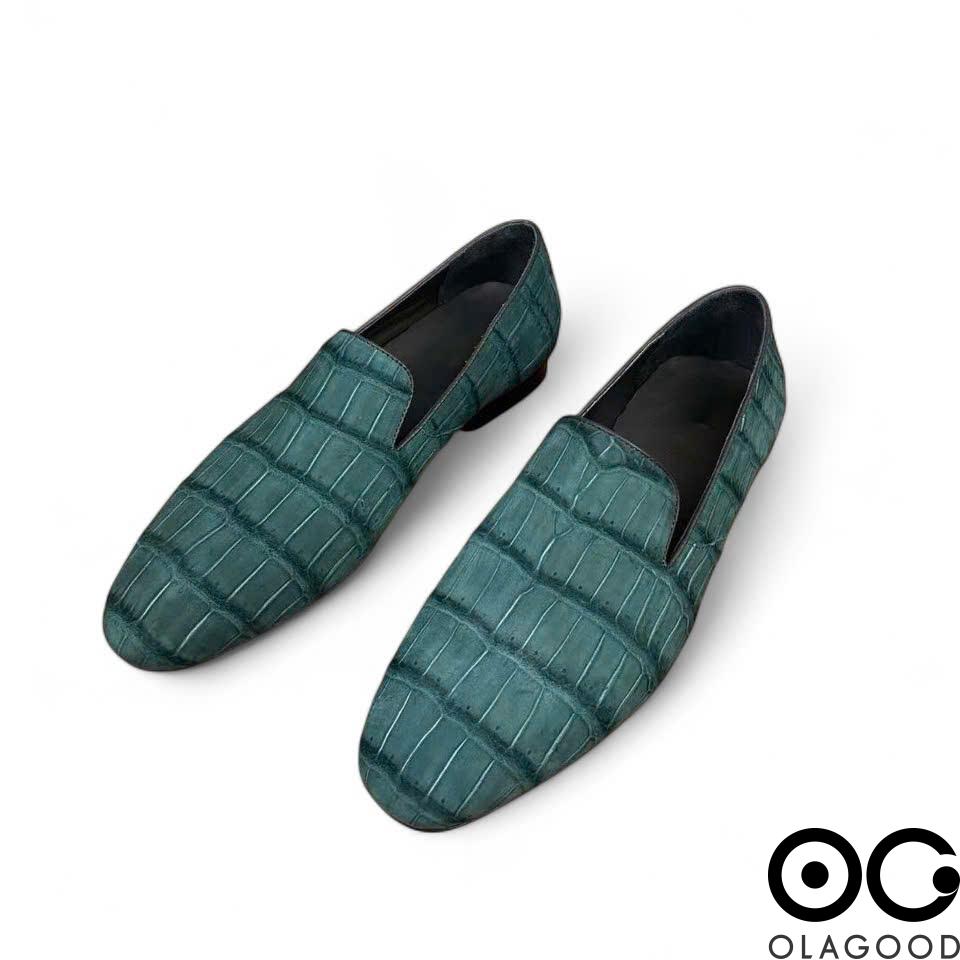 Giày lười da cá sấu Nubuck - GGY0111S