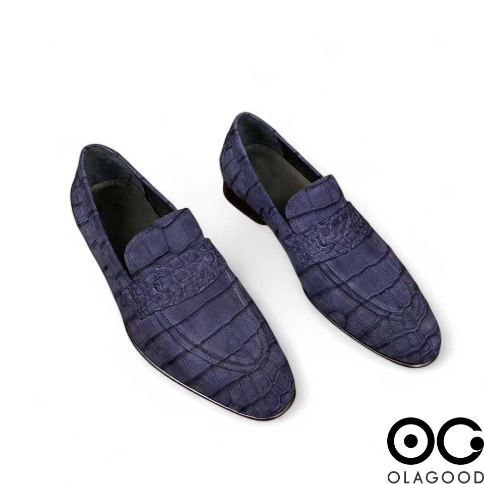 Giày lười nam cá sấu Nubuck - GGY0113S - Hình ảnh 3