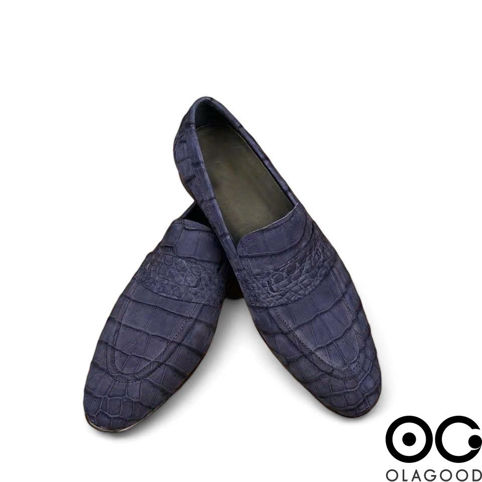 Giày lười nam cá sấu Nubuck - GGY0113S - Hình ảnh 5